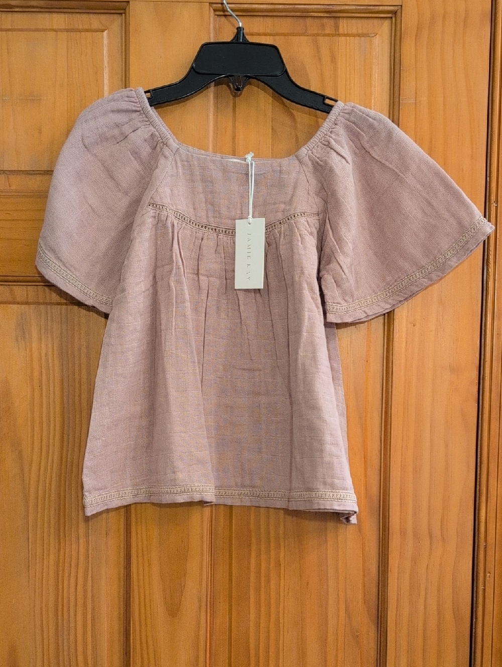 Jamie Kay Light Mauve Organic Cotton Top